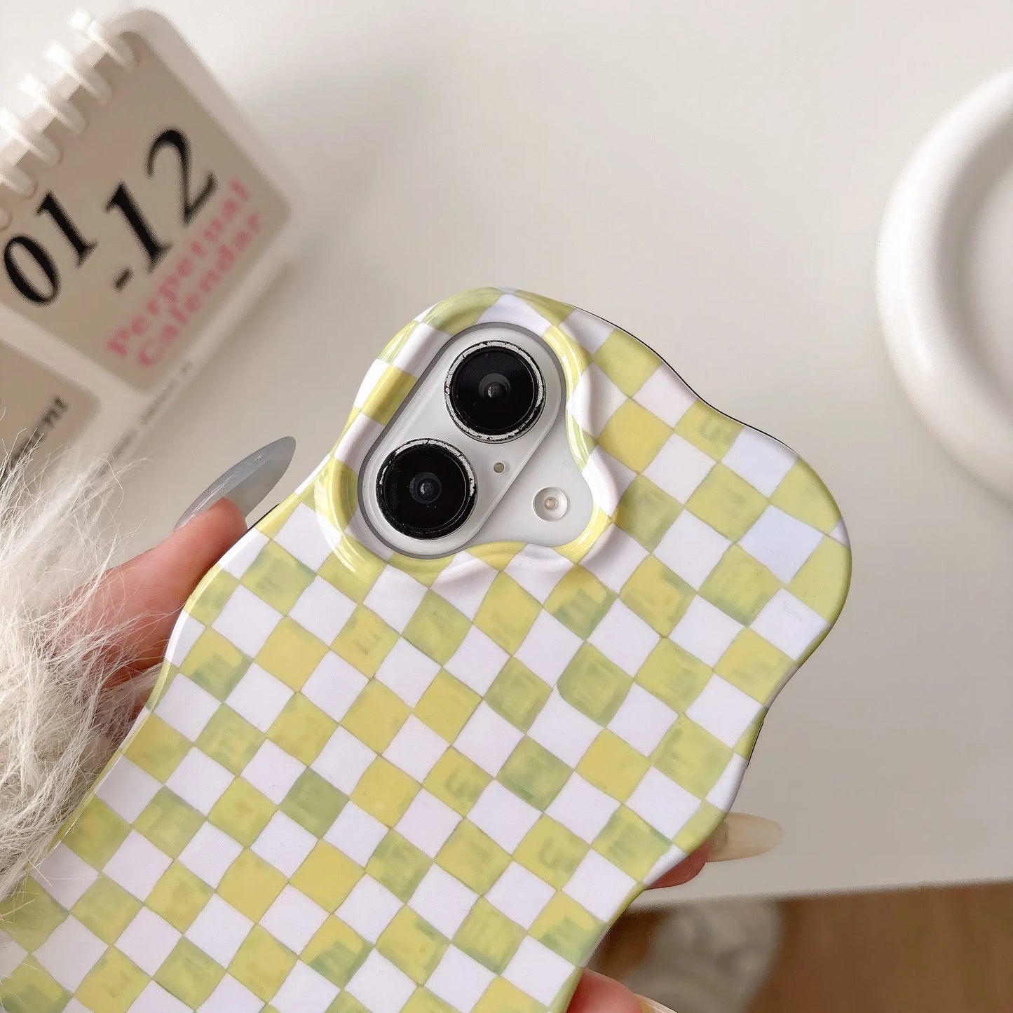 Coque Téléphone Damier - Compatible iPhone