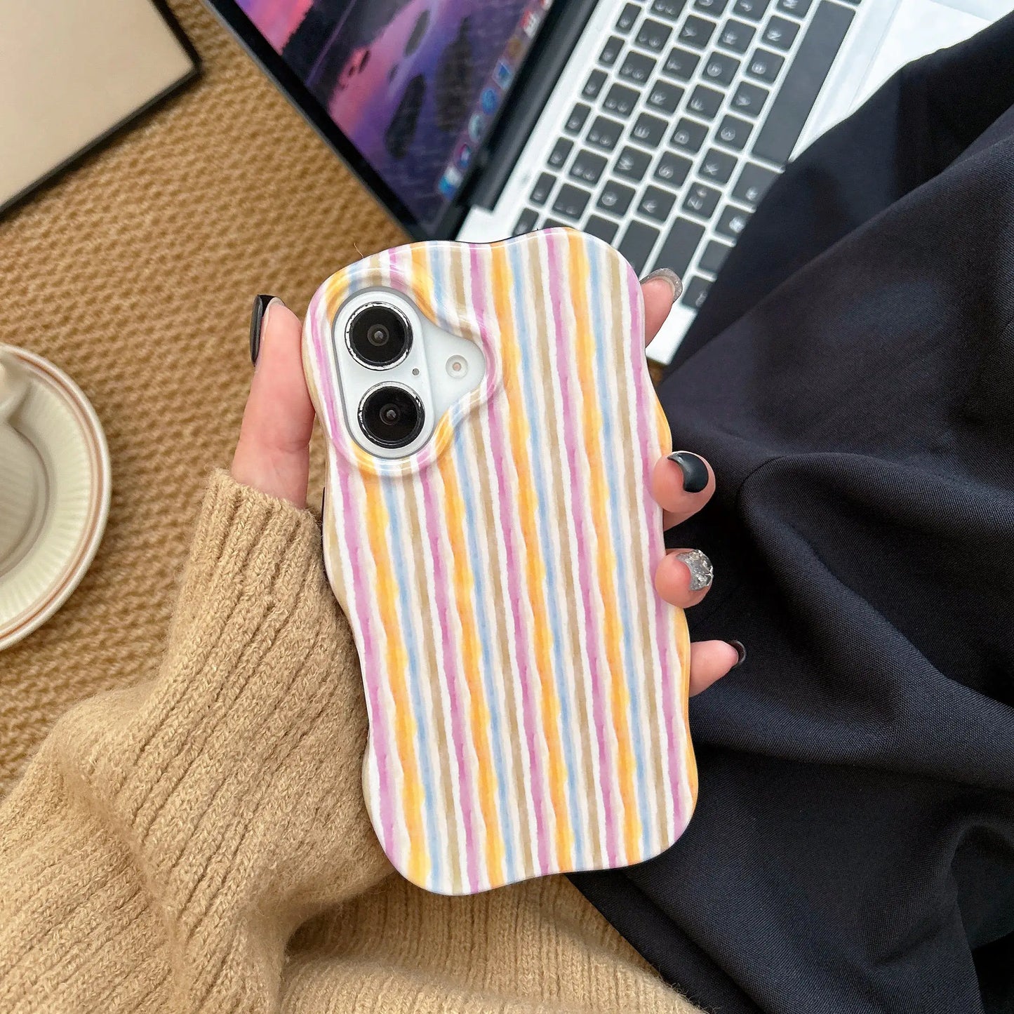 Coque Téléphone Rayures – Compatible iPhone