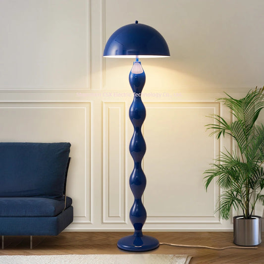 Lampe de Salon Rétro – Pied Torsadé & Abat-jour Champignon