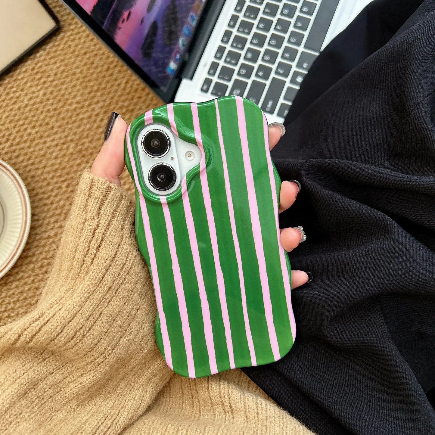 Coque Téléphone Rayures – Compatible iPhone