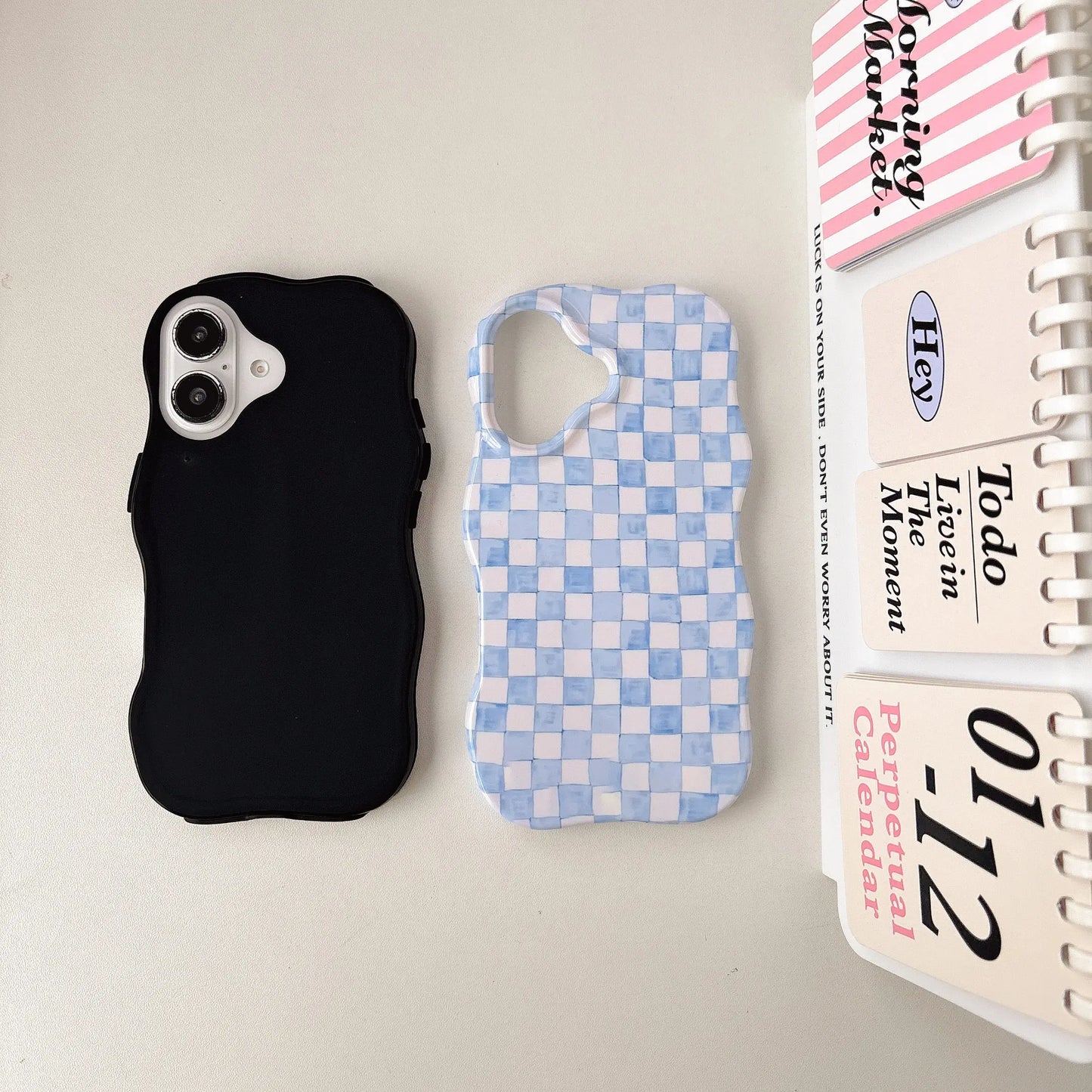 Coque Téléphone Damier - Compatible iPhone