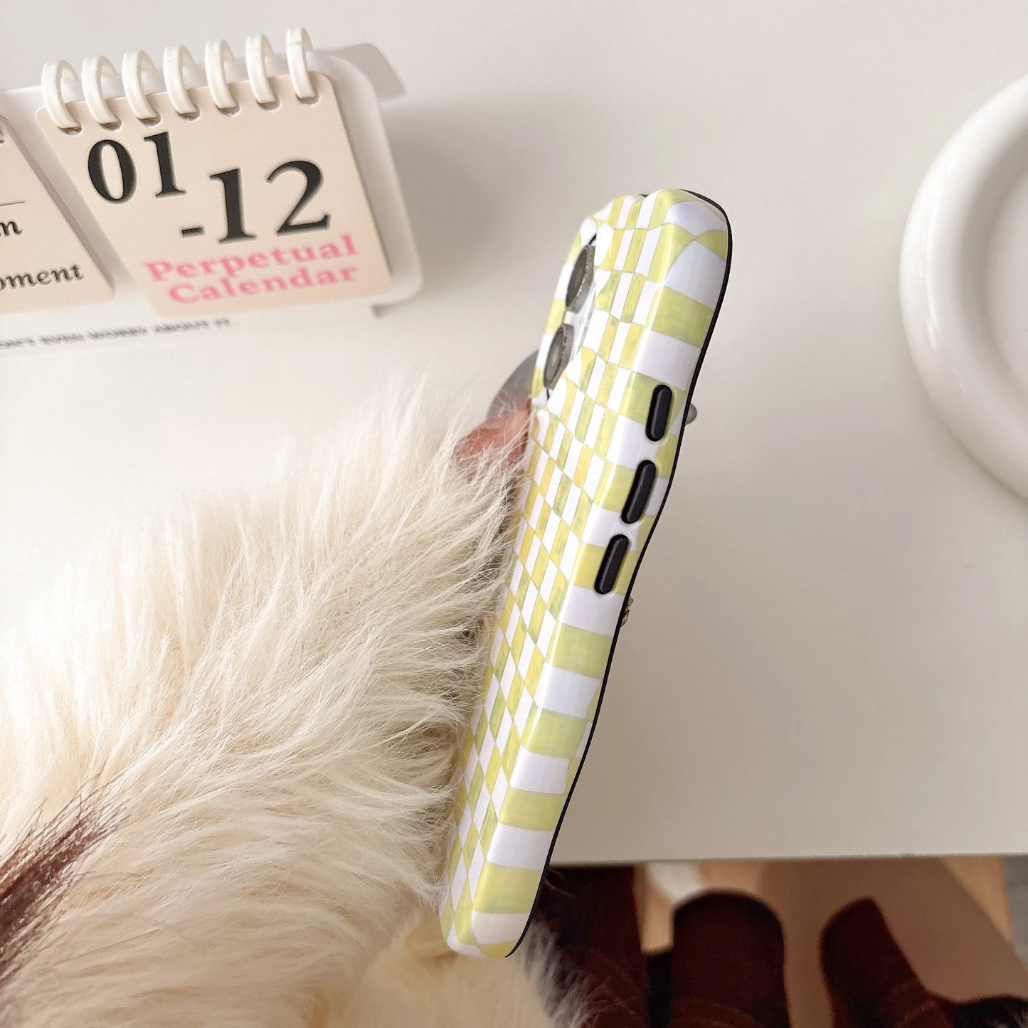 Coque Téléphone Damier - Compatible iPhone
