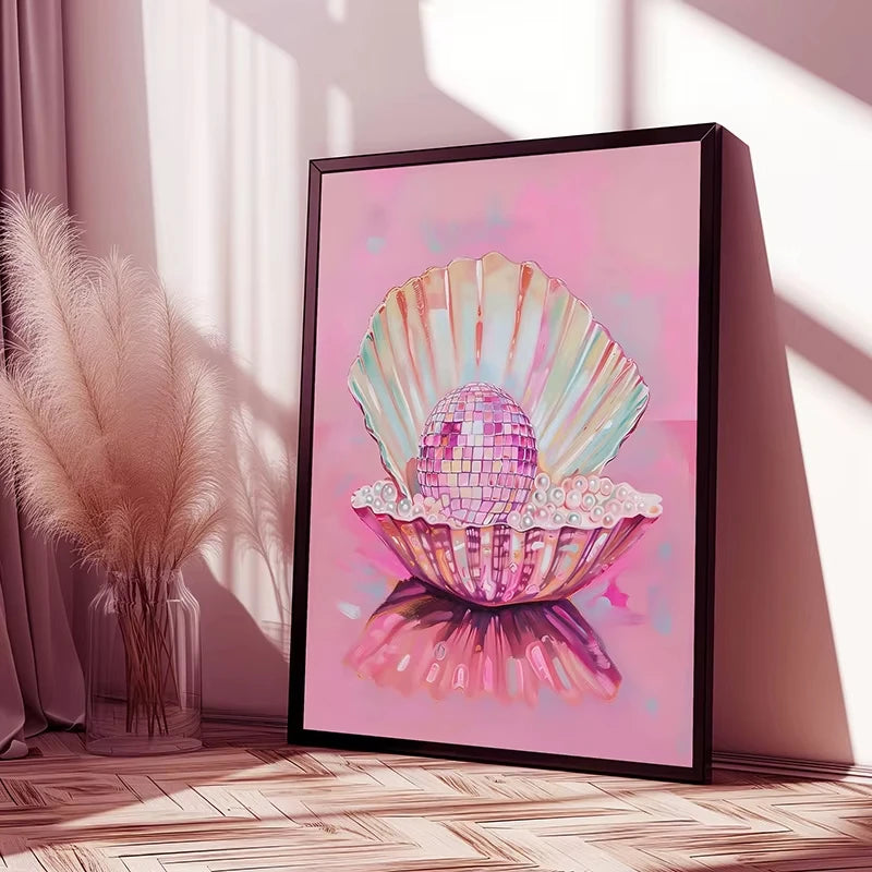 Poster Rétro Trendy Disco Ball – Toile Murale