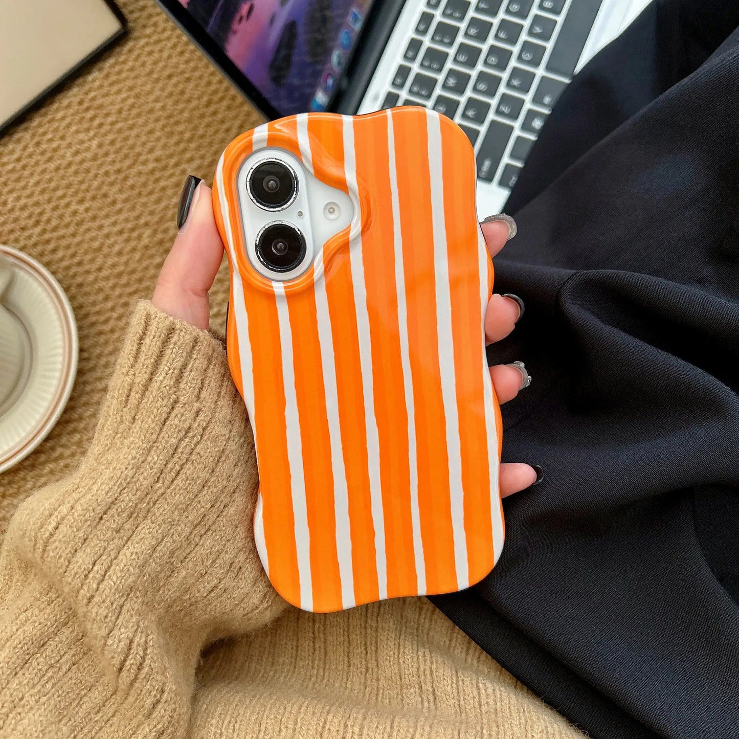 Coque Téléphone Rayures – Compatible iPhone