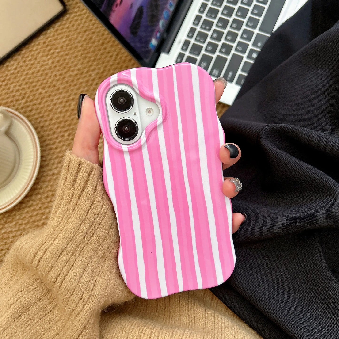 Coque Téléphone Rayures – Compatible iPhone